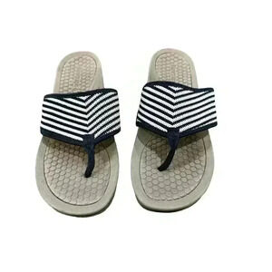 Bear Traps Daisy Sandals  Navy/White Size 6 M EUC